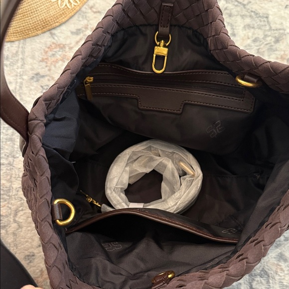 Amazon Dark Brown Woven Hobo Bag - Picture 2 of 3